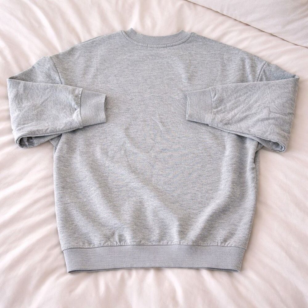 Favorite Daughter Collegiate Cotton Graphic Sweatshirt Size M Gray - Picture 3 of 8